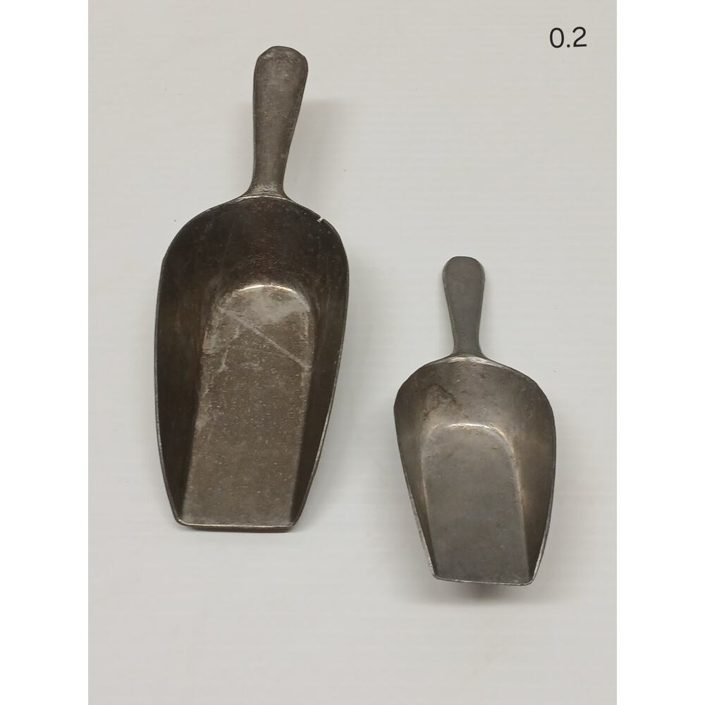 Germany 185 Vintage Aluminum Candy Scoops (Sizes in Desc.)
